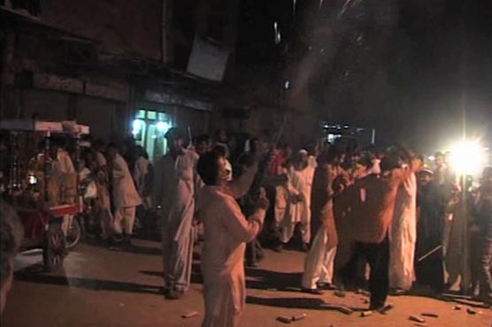 Multan: Aerial firing during PML-N Youth Wing rally