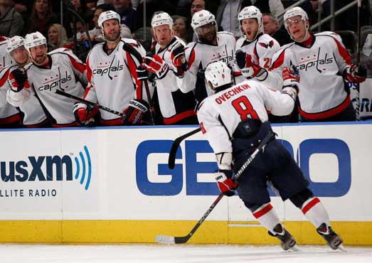 Ovechkin helps Caps even series with Rangers
