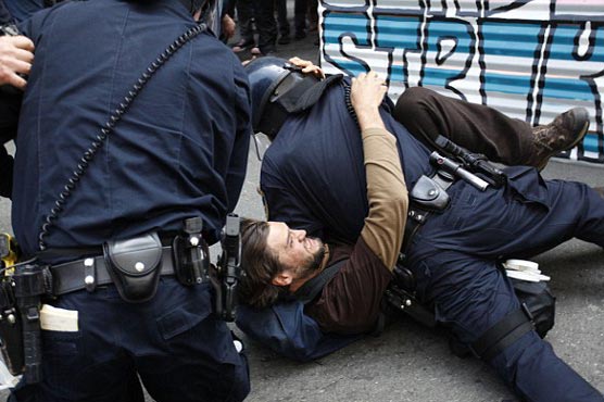 Clashes with police mark May Day protests across US