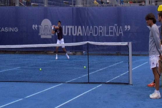 Blue clay makes debut at Madrid Open