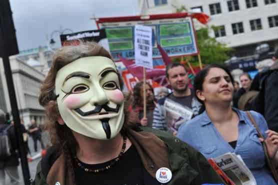 London: Protests against fiscal austerity policies