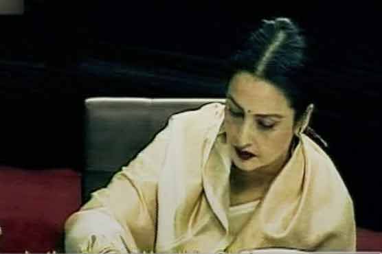 Rekha takes oath as Rajya Sabha MP