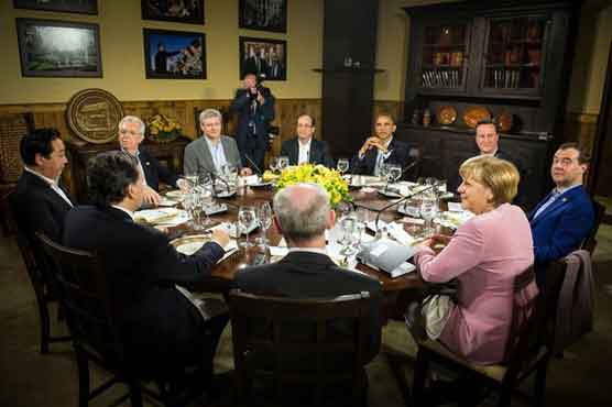 G8 nations gather at Camp David 