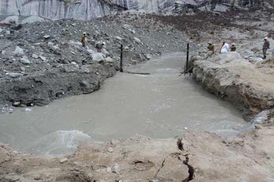 Avalanche clearance underway at Gayari Sector 