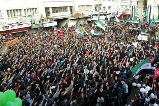 Anti-regime demos across Syria