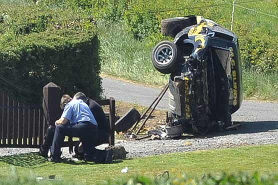 Two killed as rally race car rams into crowd 