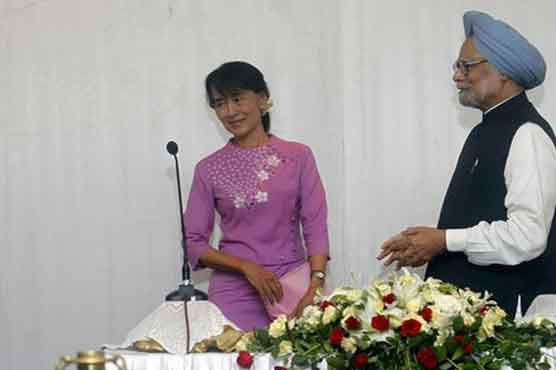 Indian PM meets Myanmars Aung San Suu Kyi 