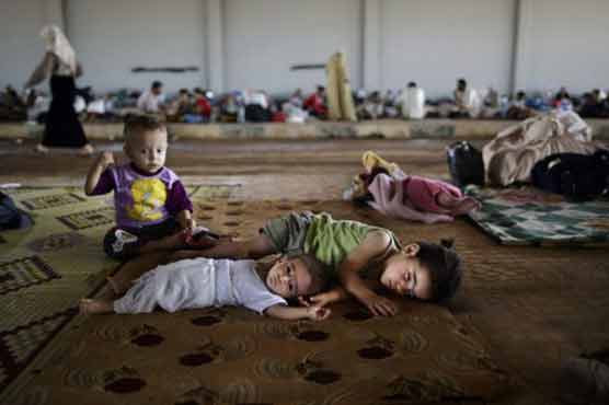 Syrian children populate refugee camps 