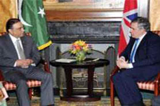 Gordon Brown meets Zardari