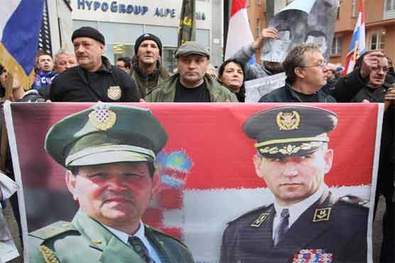 Croatian generals freed by UN court arrive home