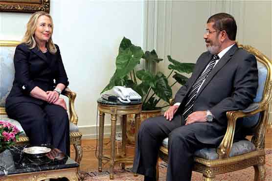 Gaza crisis: Hillary meets Egyptian President Morsi