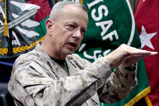 Gen. Allen resumes command duty in Afghanistan