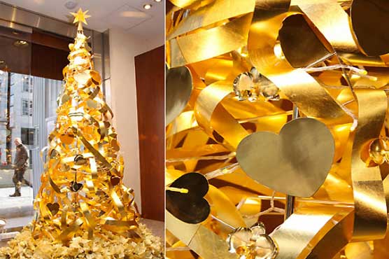 Gold Christmas tree for a mere $4.2 million in Tokyo