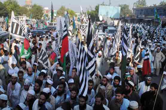 Peshawar: DPC's rally against blasphemous film