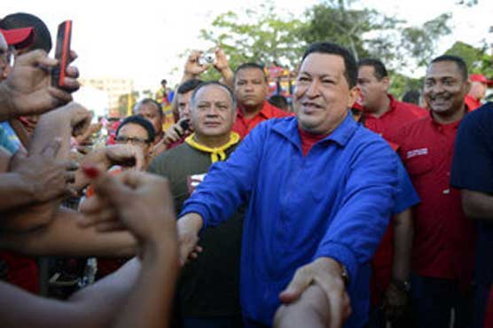 Chavez launches massive rally ahead of polls