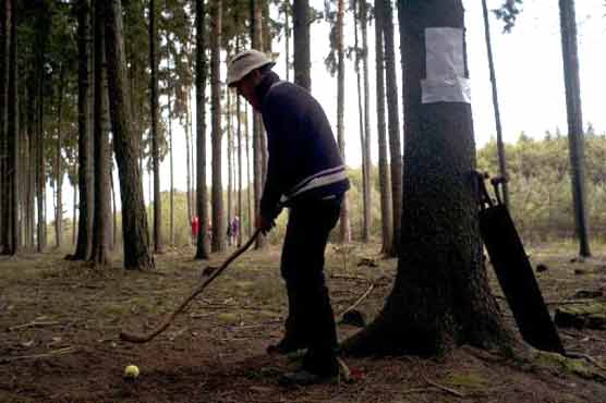 Czech forest golfers make an extreme sport of game