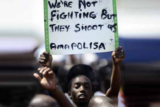 S Africa miners rally after 12,000 sacked