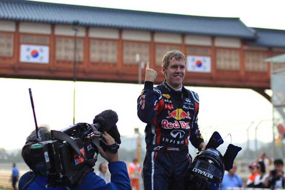 Vettel fastest in practice for Korean GP