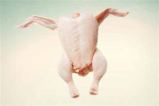 Teenager hit by raw chicken fallen from the sky