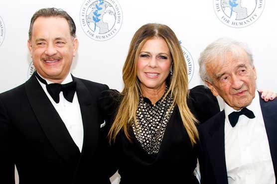 Tom Hanks honored at Elie Wiesel Foundation gala