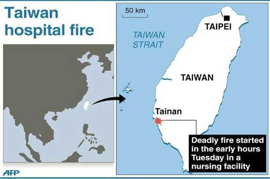 Taiwan hospital fire kills 12, injures 20 