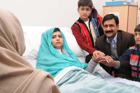 Birmingham: Malala's family visits her at hospital  