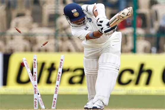 India reaches 63-2 in reply to New Zealand's 365 