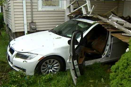 8 year boy takes mom's car for a ride 