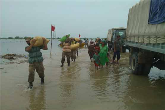 Sindh: Rangers launch relief operation in flood-hit areas