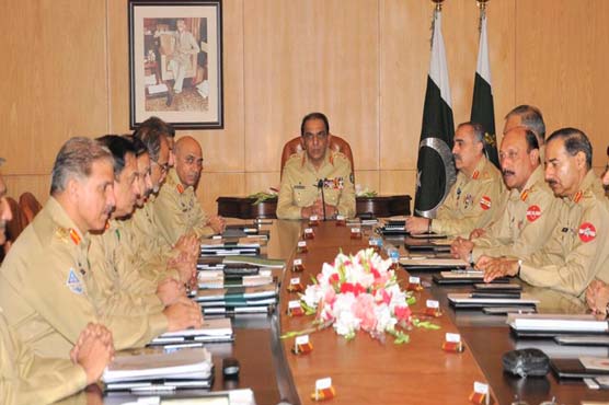 Corps Commanders moot deliberates national security issues 