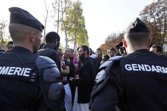 Hundreds detained after protest near US embassy in Paris