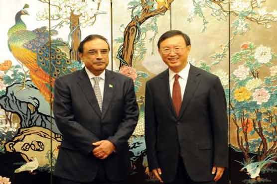 Chinese FM calls on President Zardari in New York