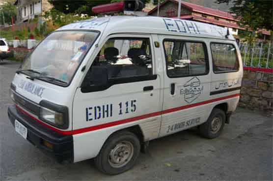 Unknown persons snatch Edhi Ambulance in Karachi