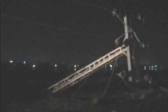 Militants blow up power transmission line in Shabqader