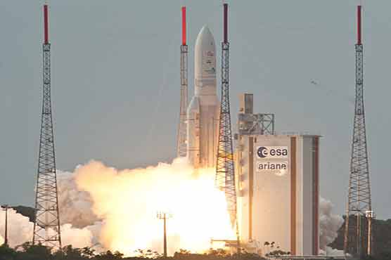 2 telecom satellites launched from French Guiana