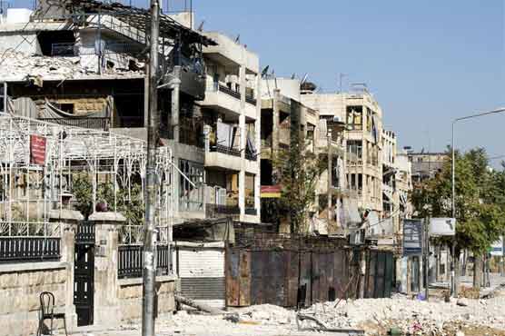 Mortars rock Syria's Aleppo, US unveils funds