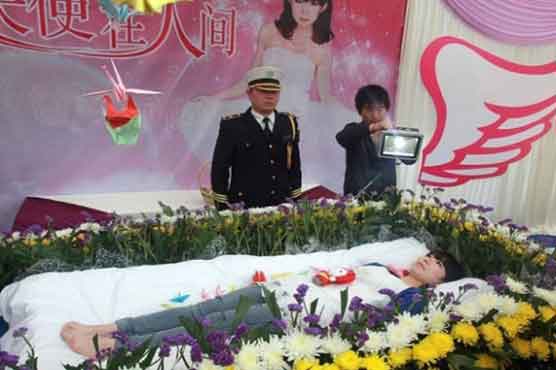 Student enjoys life with fake funeral