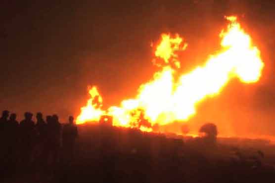 Miscreants blow up gas pipeline in Naseerabad