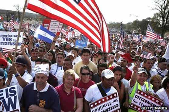 Thousands rally across US for immigration bill