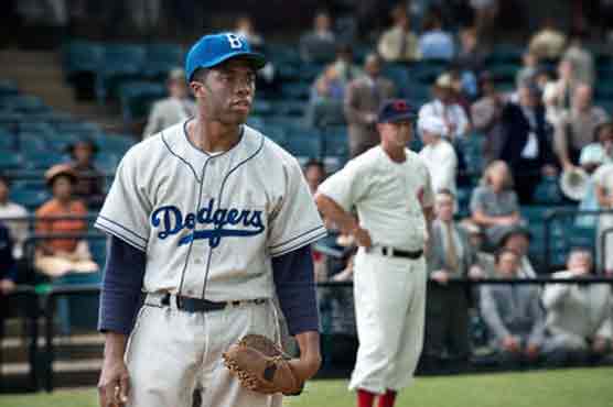 Baseball film "42" scores $27.3 million