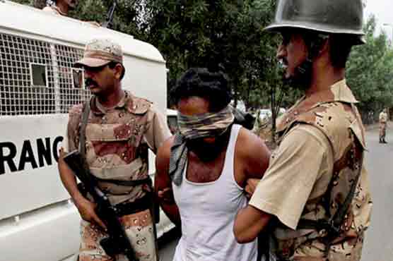 Rangers arrest two alleged extortionists in Karachi