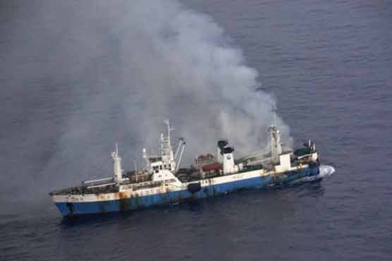 97 saved from Chinese ship afire off Antarctica