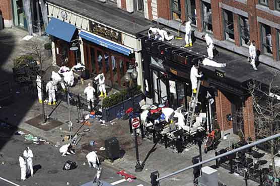 Video footage shows Boston blast suspect: officials