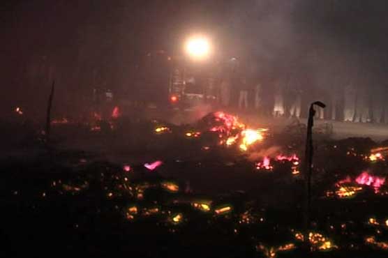 Lahore: Fire destroys 30 auction houses