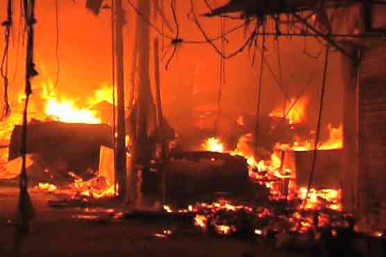 Gujranwala: Fire destroys 70 shops
