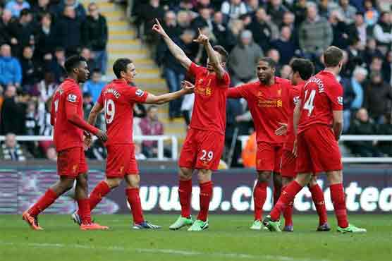 Liverpool rout Newcastle 6-0 as Suarez ban begins