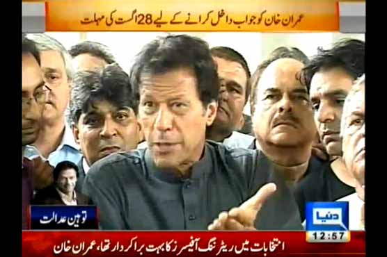 Imran says he still stands by his stance 