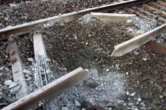 Rail track blown up in Tando Adam