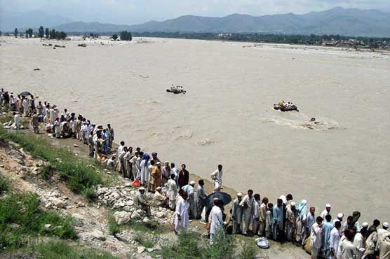 High level flood in Kabul, Swat and Khayali rivers 