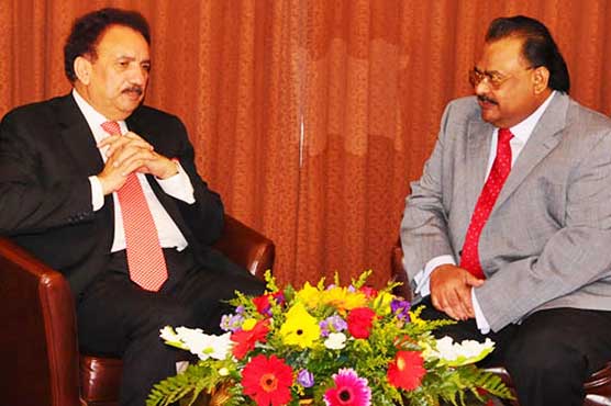 London: Rehman Malik meets Altaf Hussain